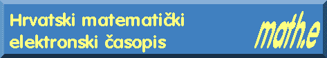 Hrvatski 
matematiki elektronski asopis math.e